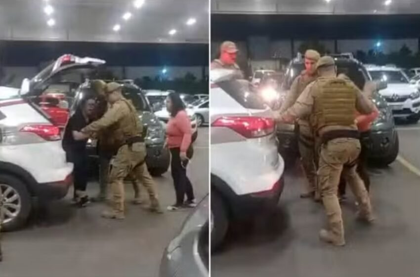  Advogada e servidora do MP são agredidas por policiais militares em estacionamento de mercado de Santa Catarina