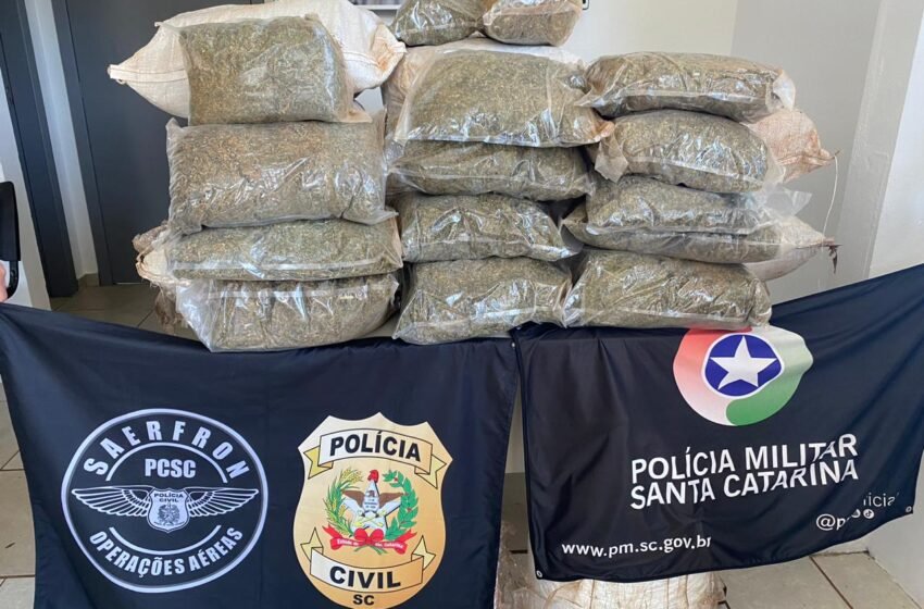  Homem é preso pela Polícia Militar após abandonar carro carregado com maconha e tentar fugir a pé